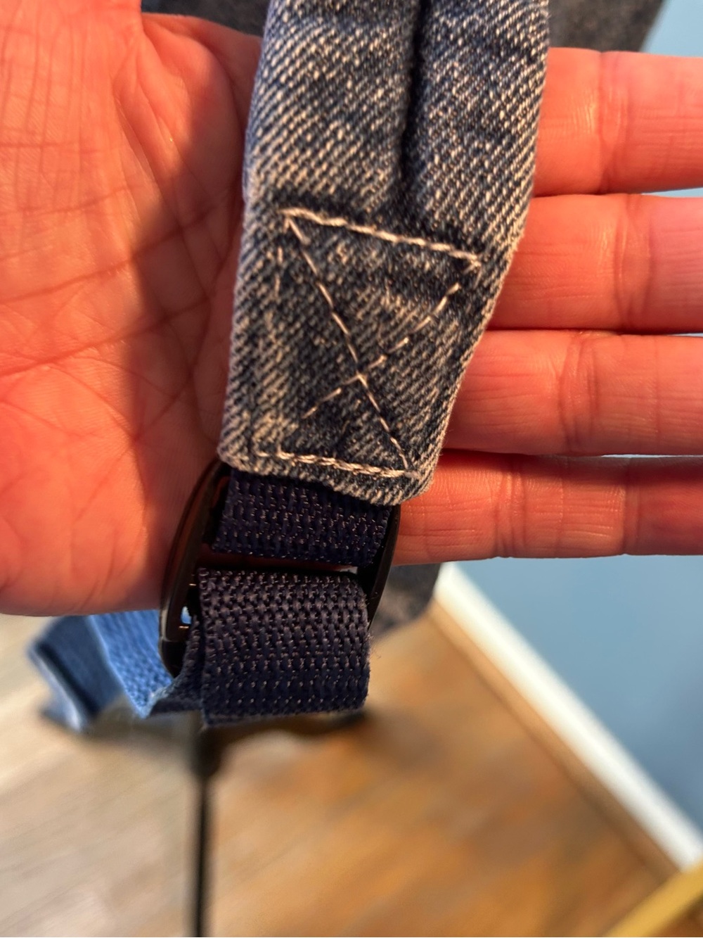 Jordache Denim Drawstring Backpack - Picture 9 of 14